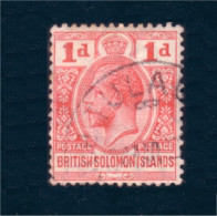 822 Solomon Islands 1d Carmine Red Rouge George V 1913 POSTAGE - POSTAGE (SOL-137) - Solomoneilanden (1978-...)