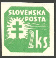 810 Slovensko Slovakia 1941 Newspaper Journaux 2ks Armoiries Arms MH * Neuf (SLK-70) - Usados