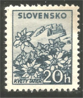 810 Slovensko Slovakia 1943 Edelweiss Tatra No Gum (SLK-49) - Oblitérés