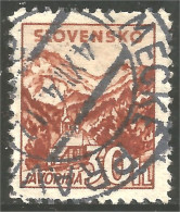 810 Slovensko Slovakia 1940 30h Church Javorina Eglise (SLK-44a) - Oblitérés