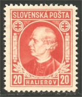 810 Slovensko Slovakia 1939 Andrej Hlinka 20h Orange (SLK-32c) - Used Stamps