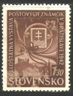 810 Slovensko Slovakia Timbre Sur Timbre Stamp On Stamp No Gum Sans Gomme (SLK-15) - Stamps On Stamps