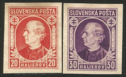 810 Slovensko Slovakia 1939 Andrej Hlinka Imperforate Non Dentelés No Gum Sans Gomme (SLK-3) - Used Stamps