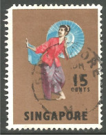 808 Singapore 1968 Tari Payong Danse Sumatra Dance (SIN-11) - Tanz