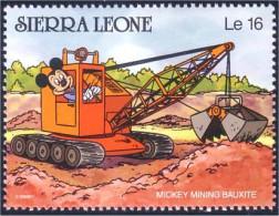806 Sierra Leone Mickey Mine Bauxite Mining MNH ** Neuf SC (SIE-64a) - Noël