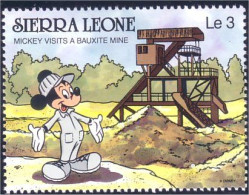 806 Sierra Leone Mickey Mine Bauxite Mining MNH ** Neuf SC (SIE-60d) - Minerals