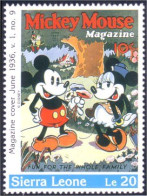 806 Sierra Leone Mickey Minnie Fleurs Flowers Magazine MNH ** Neuf SC (SIE-55d) - Other & Unclassified