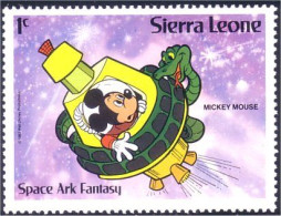 806 Sierra Leone Mickey Fusee Rocket Serpent Snake MNH ** Neuf SC (SIE-49a) - Christmas