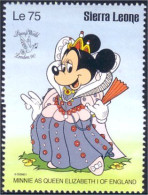 806 Sierra Leone Minnie Queen Reine MNH ** Neuf SC (SIE-46a) - Noël