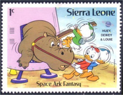 806 Sierra Leone Espace Space Ark Hippopotame Hippopotamus MNH ** Neuf SC (SIE-48a) - Christmas