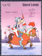 806 Sierra Leone Knight Goofy Dingo Chevalier MNH ** Neuf SC (SIE-44a) - Noël