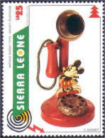 806 Sierra Leone Mickey Telephone Toy Jouet MNH ** Neuf SC (SIE-40a) - Noël