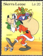 806 Sierra Leone Dingo Goofy Cadeaux Pere Noel Santa Claus MNH ** Neuf SC (SIE-25a) - Christmas