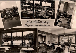 ! S/w Ansichtskarte Hagnau Am Bodensee, Hotel Wellenhof - Andere & Zonder Classificatie