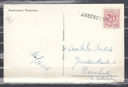 Postkaart Van Anseremme Langstempel Naar Turnhout - Linear Postmarks