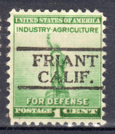 MM-055; USA Precancel/Vorausentwertung/Preo; FRIANT (CA), Type 728 - Préoblitérés