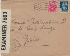 Algerien > Comité International De La Croix Rouge Geneve - Zensur Examiner 7603 Passed Base 1108 Army - Lettres & Documents