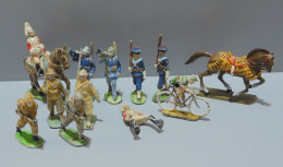 -LOT 13 SUJETS STARLUX? ALUMINIUM SOLDATS MARINS 2 CHEVAUX Le + Grand STARLUX      E - Autres & Non Classés