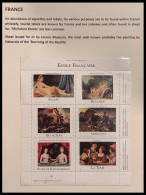 FRANCE BLOC DE 6 VIGNETTES ** MUSEE DU LOUVRE ECOLE FRANCAISE ( INGRES, DELACROIX ) MNH** - War 1939-45