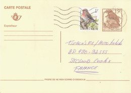 BELGIUM. POSTAL STATIONERY WITH ADDITIONAL POSTAGE. BIRD - Tarjetas 1951-..