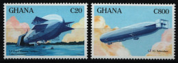 Ghana 1993 - Mi-Nr. 1779-1780 ** - MNH - Graf Von Zeppelin - Ghana (1957-...)