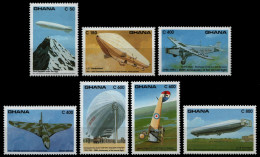 Ghana 1993 - Mi-Nr. 1822-1828 ** - MNH - Luftfahrt / Aviation - Ghana (1957-...)