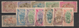 COTE DES SOMALIS - 1909 - 12 Timbres Entre N°YT. 67 Et 79 - Oblitéré / Used - Usados