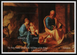 Ghana 1994 - Mi-Nr. Block 264 ** - MNH - Gemälde / Paintings - Weihnachten - Ghana (1957-...)