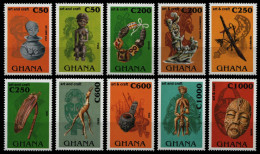 Ghana 1994 - Mi-Nr. 1922-1931 ** - MNH - Kunsthandwerk - Ghana (1957-...)