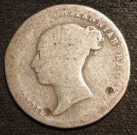 GRANDE BRETAGNE - 6 PENCE 1844 - Argent - Silver - Victoria - Young Head - 1er Type - KM 733 - H. 6 Pence