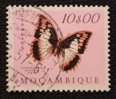 MOZPO0406UE - Mozambique Butterflies - 10$00 Used Stamp - Mozambique - 1953 - Mosambik