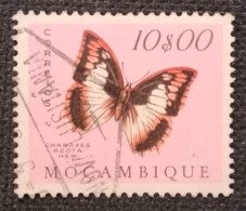 MOZPO0406UF - Mozambique Butterflies - 10$00 Used Stamp - Mozambique - 1953 - Mosambik