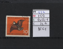 P. FIXE Obl  226 YT 250 MIC 9NB29 SCO B261 GIB  Bécasse Oiseaux 1965  *Berlin* 75/02 - Gebruikt