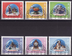 Schweiz: Satz SBK-Nr. 990-995 (Dauermarken, Souvenirs 2000) ET-gestempelt - Gebraucht