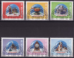 Schweiz: Satz SBK-Nr. 990-995 (Dauermarken, Souvenirs 2000) ET-gestempelt - Usati