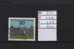 P. FIXE Obl  213 YT 236 MIC 213 SCO B230 GIB Berlin Le Nouveau Reichstag 1964 *Berlin* 75/02 - Gebraucht