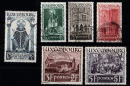 Luxembourg 1938 St Willibrord, Used. Mi 309-314 (Ref: 1073) - Gebraucht