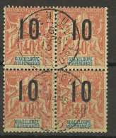 GUADELOUPE N° 74 Bloc De 4 CACHET LE MOULE / Used - Gebraucht