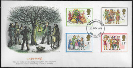 United Kingdom Of Great Britain.  FDC Sc. 847-850.  Christmas 1978 - Carol Singers.  FDC Cancellation On FDC Envelope - 1971-1980 Em. Décimales