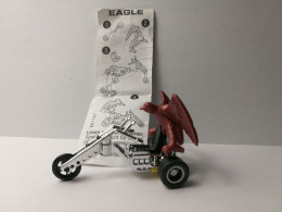 Kinder : 661447  California Dream Trikes 1997 - Eagle 4 - Chrom Glänzend + BPZ - Steckfiguren