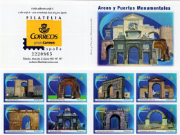 Spain - 2013 - Triumphal Arches And City Gates - Mint Self-adhesive Stamp Booklet - Carnets