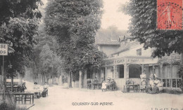 GOURNAY-sur-MARNE (Seine-Saint-Denis) - Restaurant H. Régnier - Voyagé 1907 (2 Scans) Hôtel Des Vosges à Paris 6e - Gournay Sur Marne