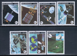 Nicaragua 1981 Mi# 2224-2230 Used - Space Communications / Satellites - Nicaragua