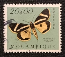 MOZPO0407U6 - Mozambique Butterflies - 20$00 Used Stamp - Mozambique - 1953 - Mozambique