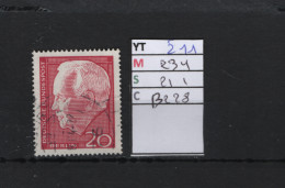 P. FIXE Obl  211 YT 234 MIC 211 SCO B228 GIB Président Lübke 1964 *Berlin* 75/01 - Gebraucht