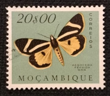 MOZPO0407UB - Mozambique Butterflies - 20$00 Used Stamp - Mozambique - 1953 - Mosambik