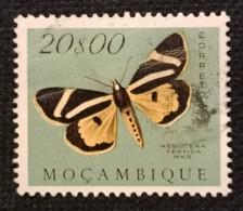 MOZPO0407UC - Mozambique Butterflies - 20$00 Used Stamp - Mozambique - 1953 - Mosambik