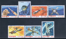 Nicaragua 1982 Mi# 2261-2267 Used - Satellites / Space - América Del Norte