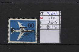 P. FIXE Obl 208 YT 230 MIC 208 SCO B225 GIB  Poste Aérienne 1962 *Berlin* 75/01 - Gebruikt