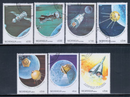 Nicaragua 1984 Mi# 2497-2503 Used - Space Annivs. - Noord-Amerika